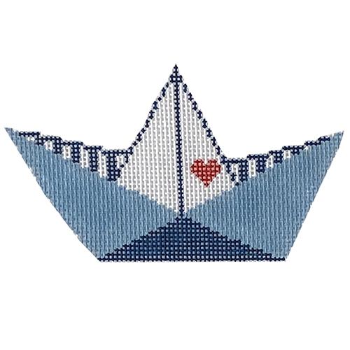 Paper Boat Painted Canvas Audrey Wu Designs - 1