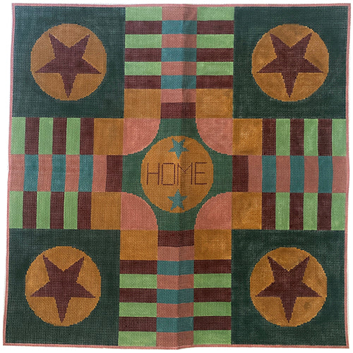 Parcheesi Painted Canvas Cooper Oaks Design - 1