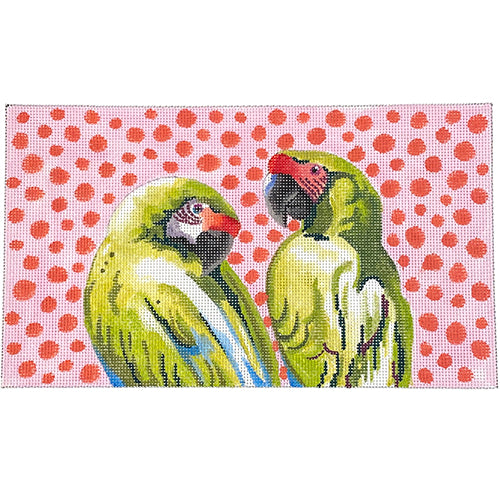 Parrot Pals Clutch Painted Canvas Colors of Praise