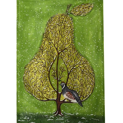 Partridge in a Pear Tree Painted Canvas Love You More - 1