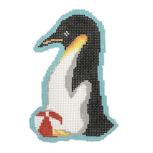Patrick the Penguin Painted Canvas Audrey Wu Designs