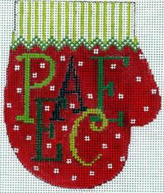 Peace Mitten Painted Canvas The Meredith Collection - 1