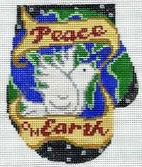 Peace On Earth Dove Mitten Painted Canvas The Meredith Collection
