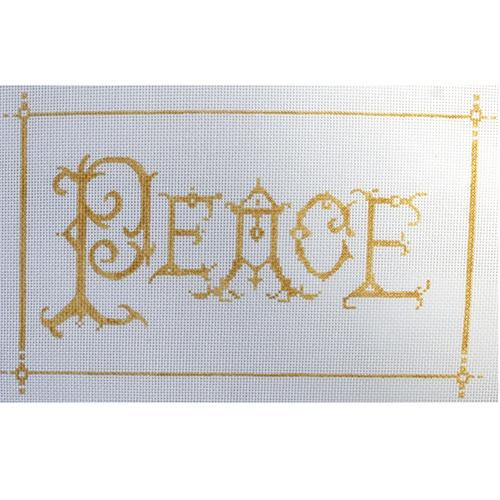 Peace Painted Canvas The Plum Stitchery - 1