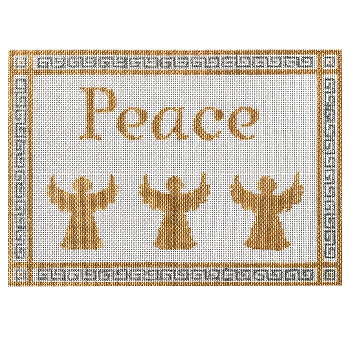 Peace with Three Angels Painted Canvas Kristine Kingston