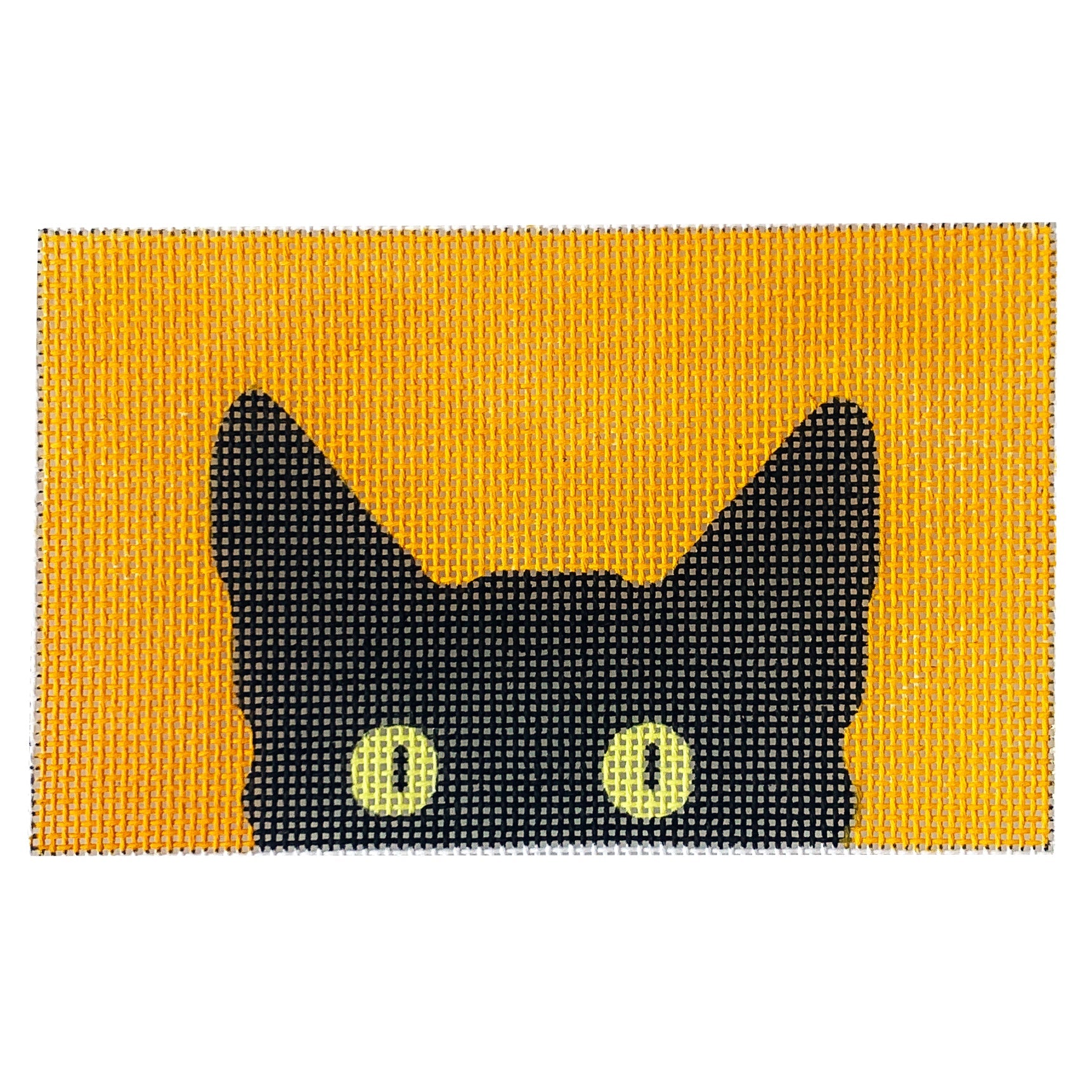 Peeky Kitty Painted Canvas Eye Candy Needleart - 1