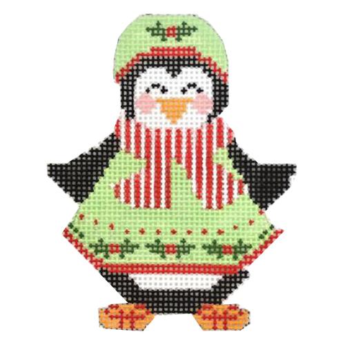 Penguin Girl 2 Painted Canvas Danji Designs