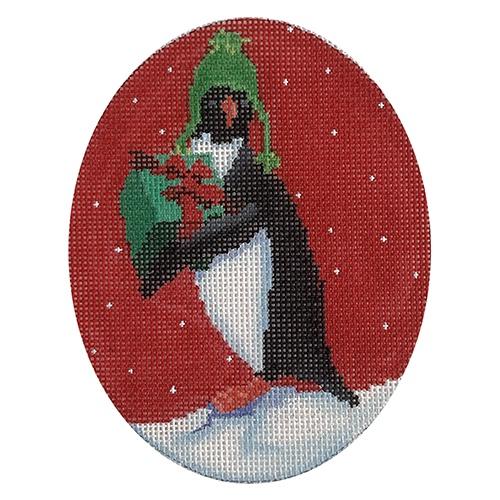 Penguins Present Painted Canvas Scott Church Creative - 1
