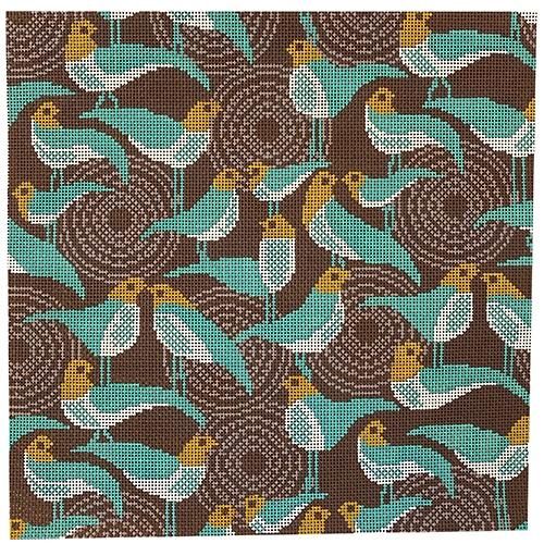 Perch Smoke Painted Canvas Cooper Oaks Design - 1