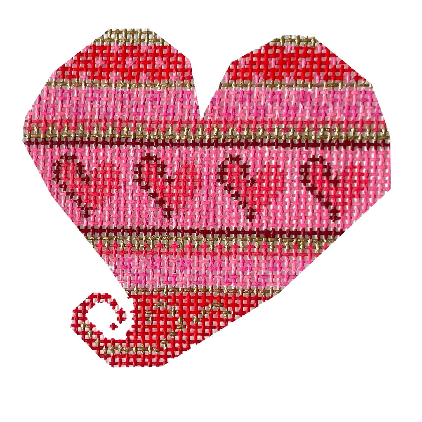 Perfect Valentine Painted Canvas NeedleDeeva