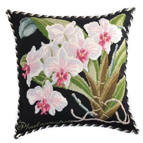 Phalaenopsis (Moth Orchid) Needlepoint Kit Kits Elizabeth Bradley Design