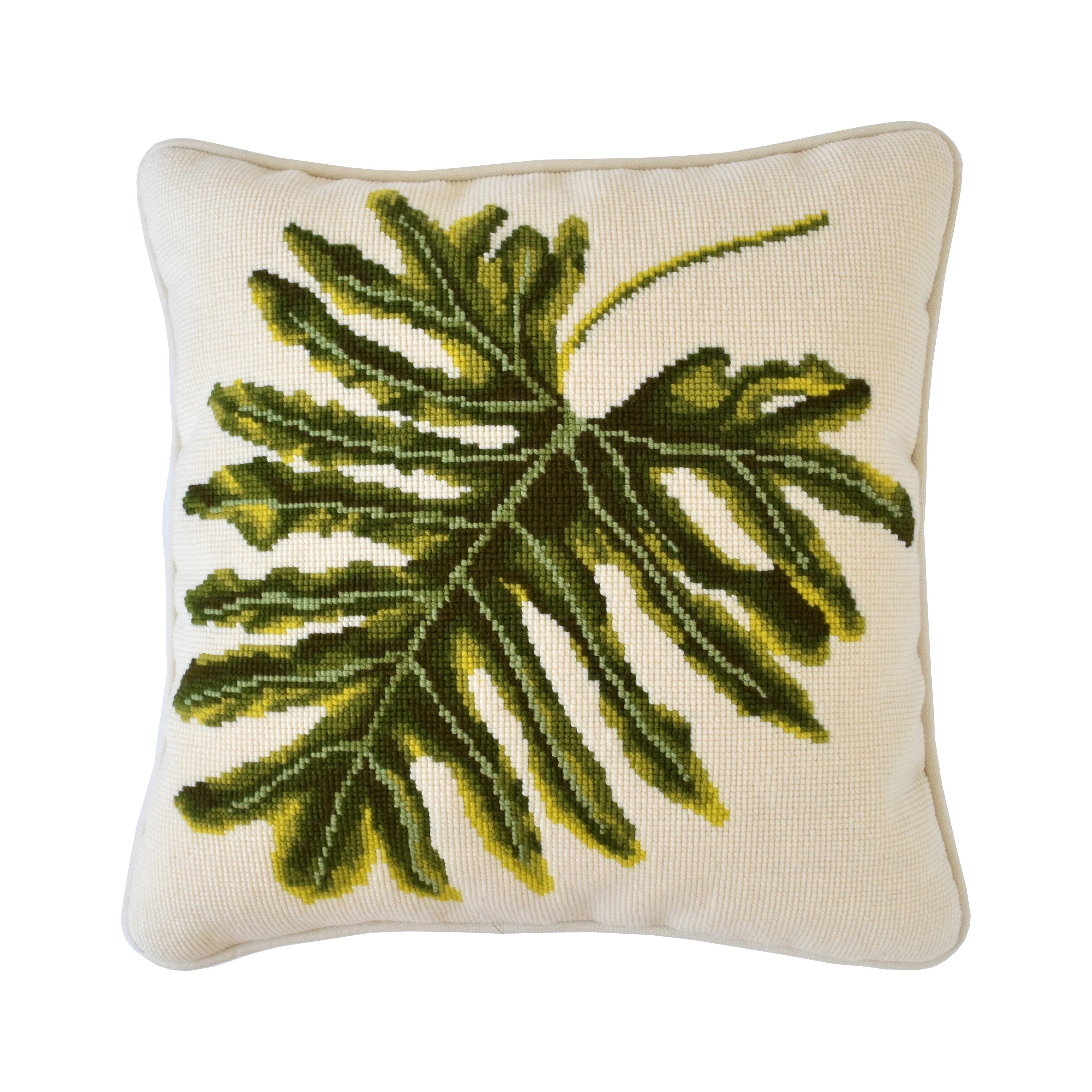 philodendron cross stitch Philodendron Leaf Needlepoint Kit