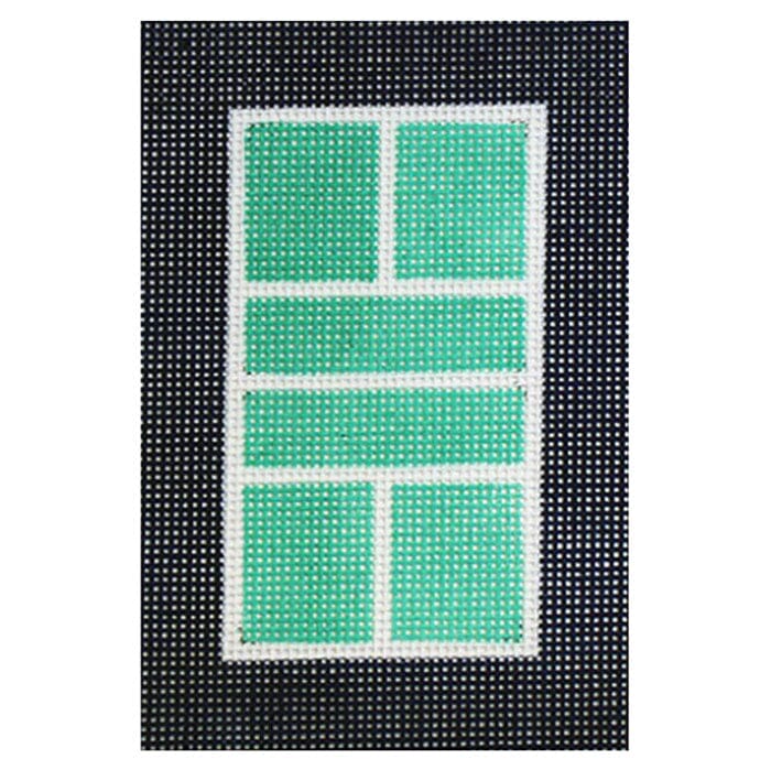 Pickleball Court Teal Mini Painted Canvas Atlantic Blue Canvas - 1