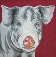 Pig Painted Canvas The Meredith Collection - 1