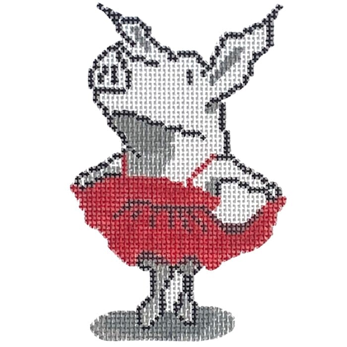 Pig Ready for the Red Carpet Painted Canvas Mopsey Designs