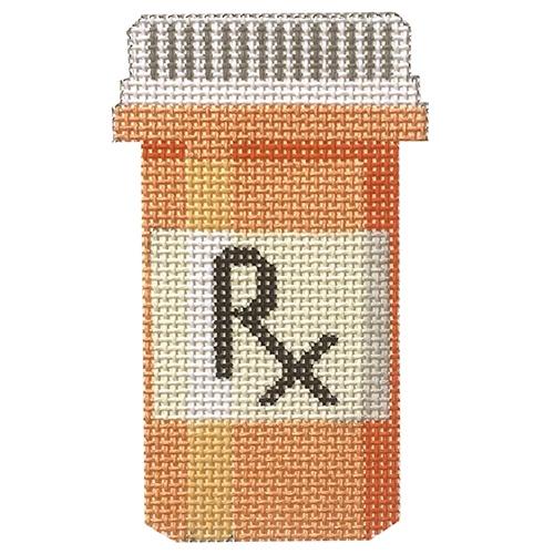 Pill Bottle Painted Canvas Morgan Julia Designs - 1