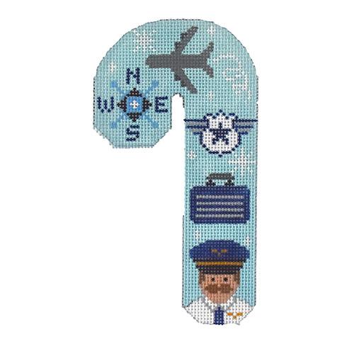 Pilot Candy Cane Painted Canvas DJ Designs - 1