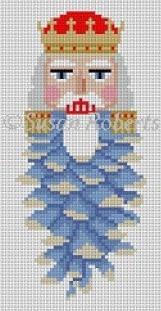 Pinecone Nutcracker Painted Canvas Susan Roberts Needlepoint Designs, Inc.