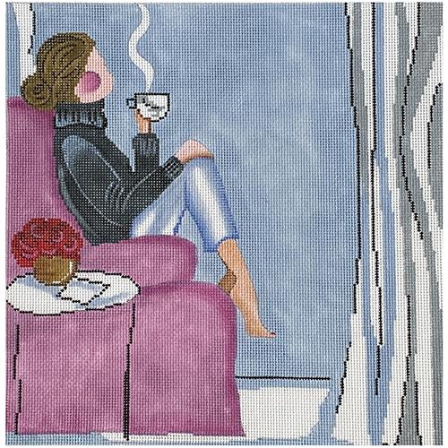 Pink Chair Me Time Painted Canvas Patti Mann - 1