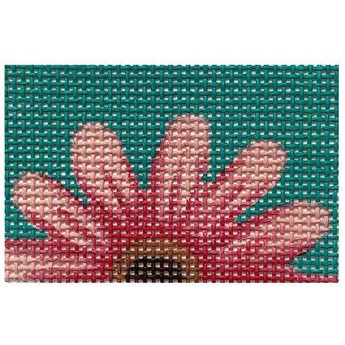 Pink Daisy Tag Painted Canvas Madeleine Elizabeth - 1