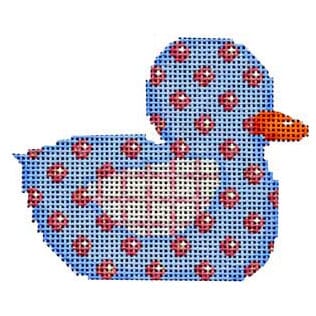 Pink Dot Duckie Painted Canvas Associated Talents