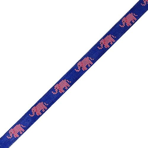 Pink Elephant Sunglass Strap Painted Canvas Kate Dickerson Needlepoint Collections - 1