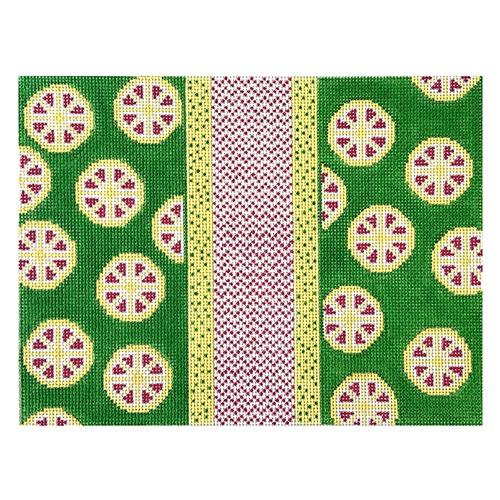 Pink Lemonade Clutch Painted Canvas KCN Designers