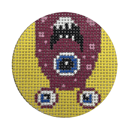 Pink Monster Painted Canvas Funda Scully - 1