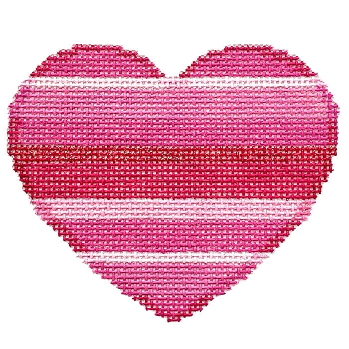 Pink Ombre Medium Heart Painted Canvas Associated Talents
