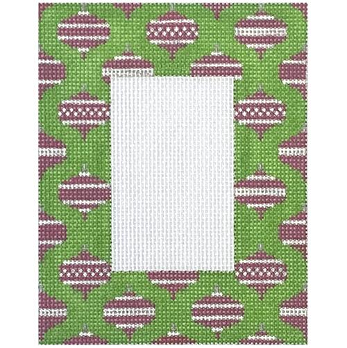 Pink Ornament Frame Painted Canvas Pepperberry Designs - 1