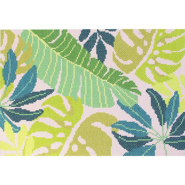 Pink Tropical Pillow Kit Kits Needlepoint To Go