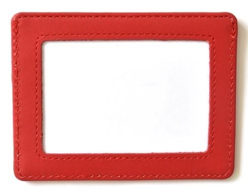 Planet Earth - Credit Card Holder - Red Leather Goods Planet Earth Leather