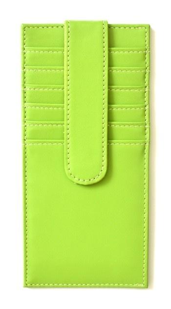 Planet Earth - Women's Credit Card Holder - Green Leather Goods Planet Earth Leather