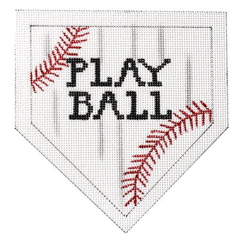 Play Ball Baseball Painted Canvas Patti Mann - 1