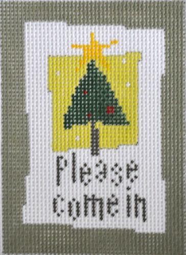 Please Come In Tree Painted Canvas Pippin - 1