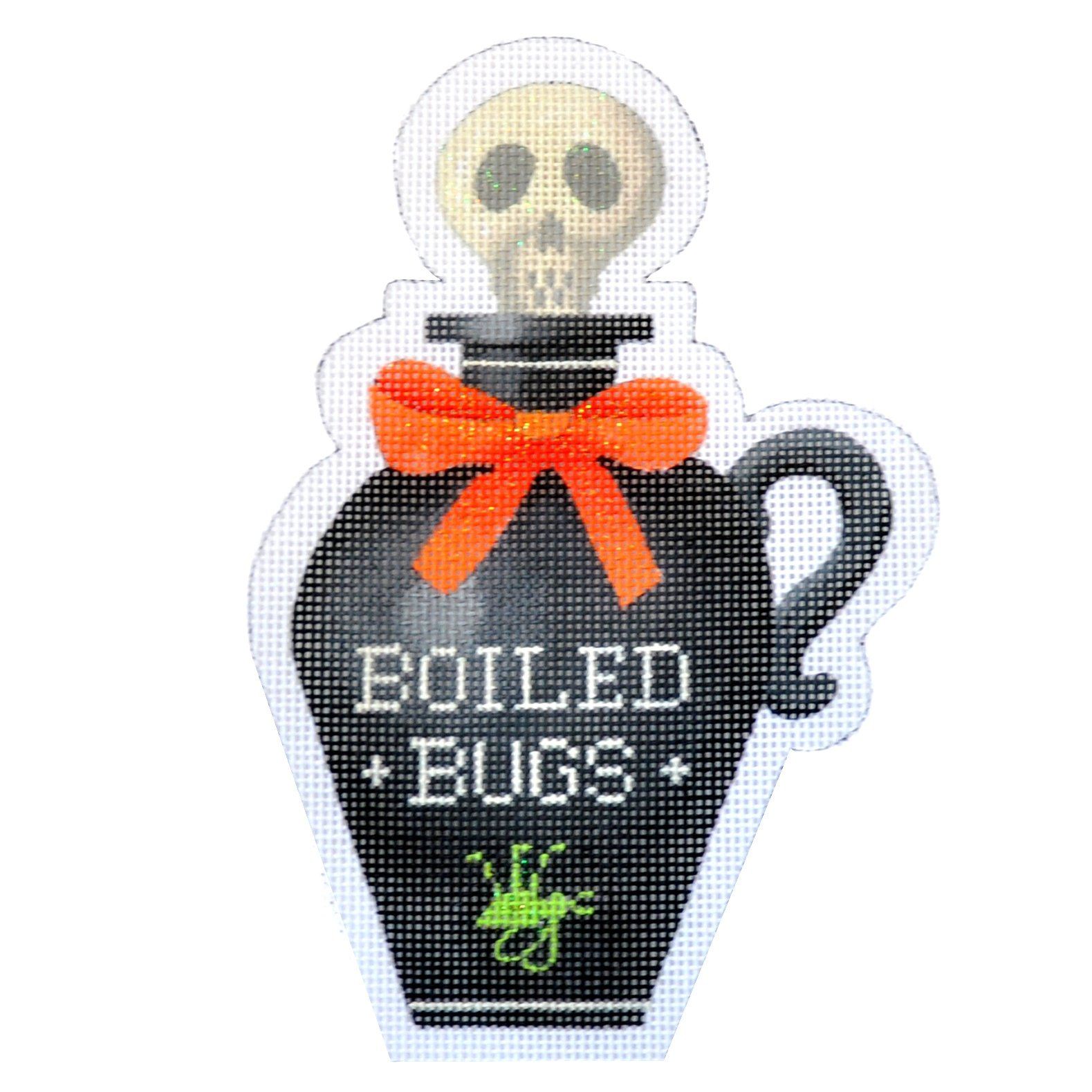 Poison Bottle Boiled Bugs Painted Canvas Kirk & Bradley - 1
