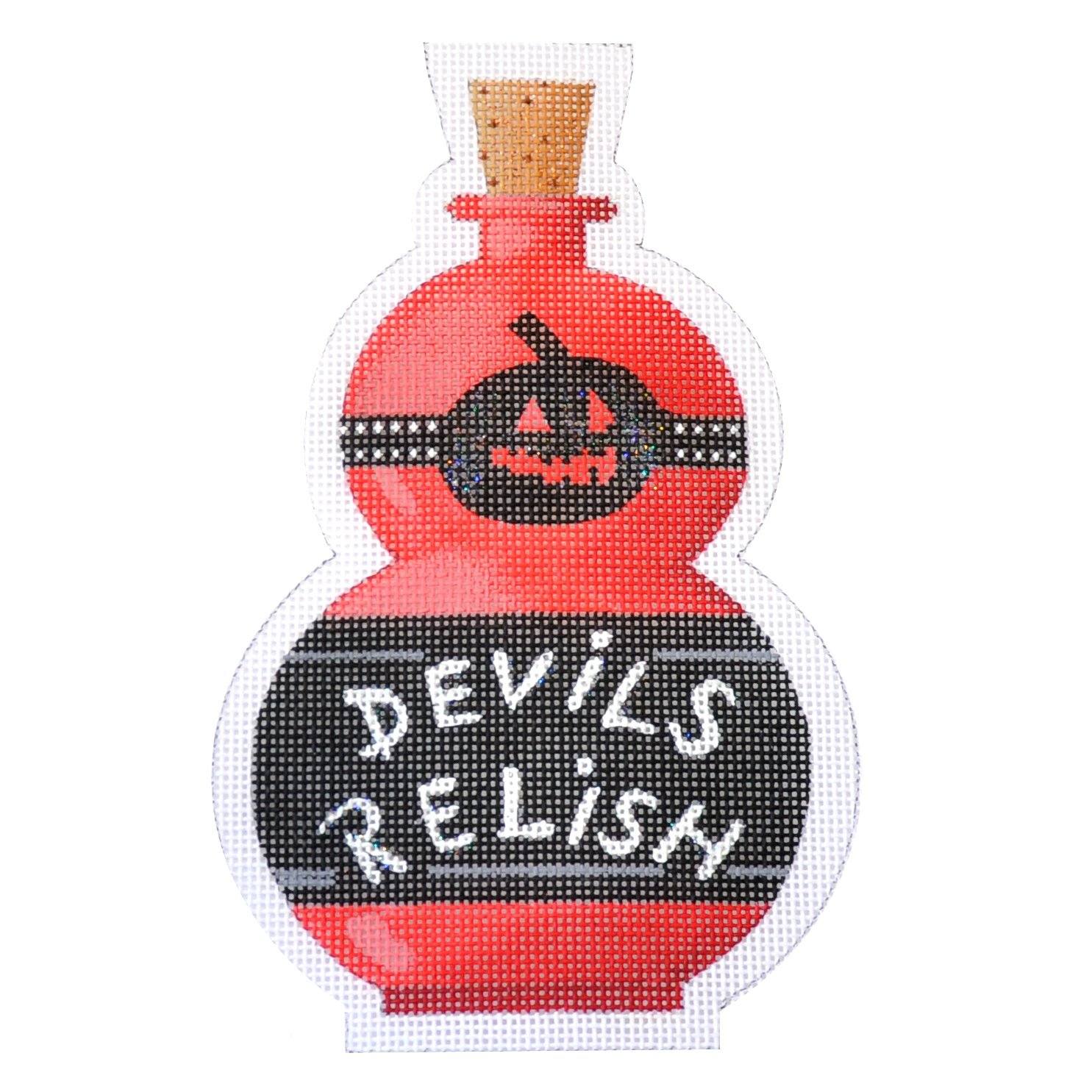 Poison Bottle Devils Relish Painted Canvas Kirk & Bradley