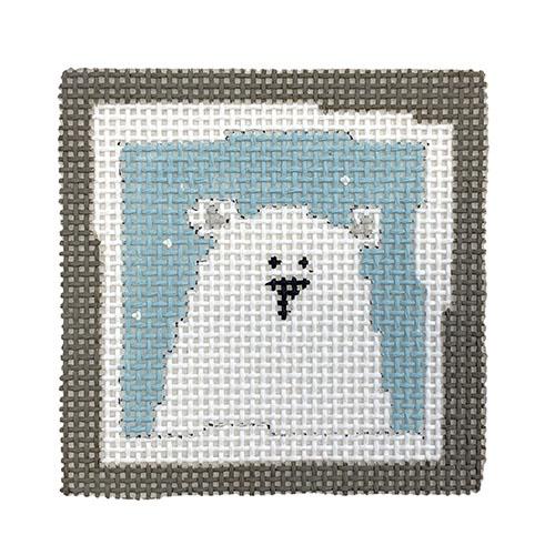 Polar Bear Forward Painted Canvas Pippin - 1
