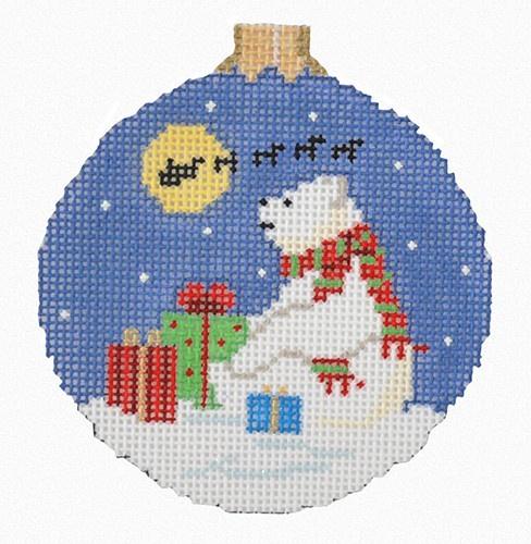 Polar Christmas Painted Canvas Susan Roberts Needlepoint Designs, Inc.