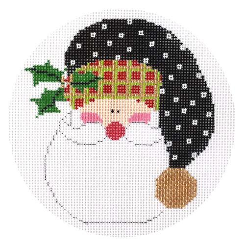 Polka Dot Santa Painted Canvas The Princess & Me - 1