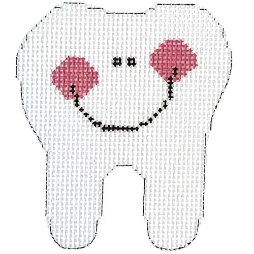 Polka Dot Tooth Fairy with Tooth Painted Canvas All About Stitching/The Collection Design - 1