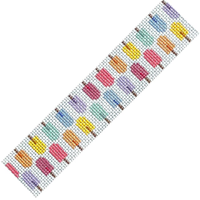 Popsicle Keyfob Painted Canvas Rachel Barri Designs - 1