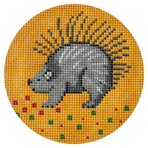 Porcupine Painted Canvas Patti Mann - 1