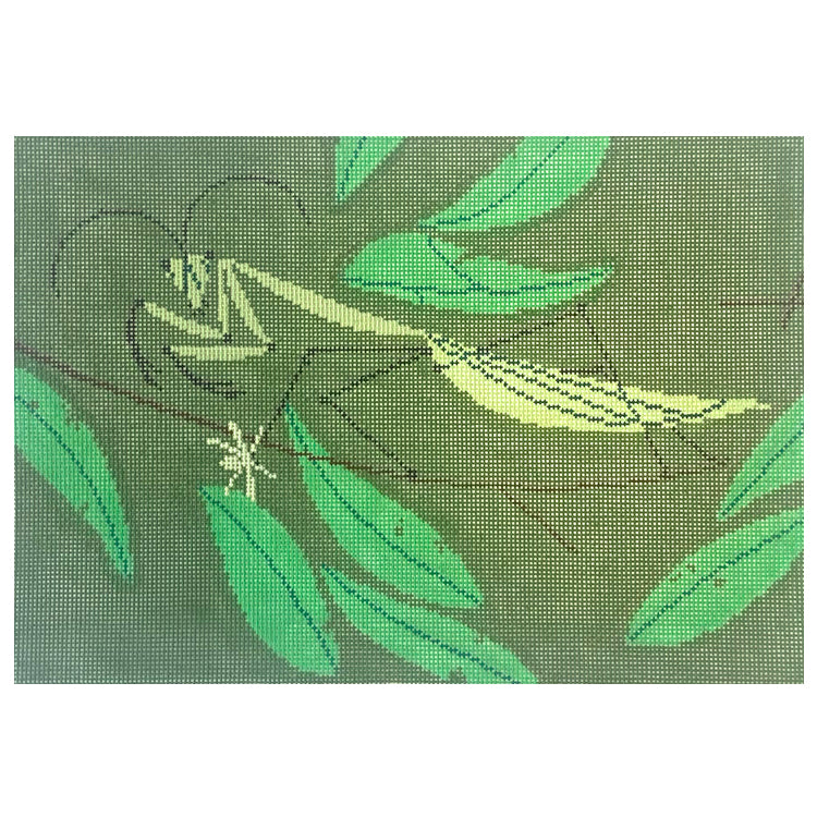 Praying Mantis Painted Canvas Charley Harper - 1