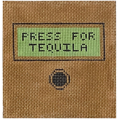 Press for Tequila Painted Canvas SilverStitch Needlepoint - 1
