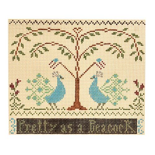 Pretty as a Peacock Painted Canvas Ewe & Eye