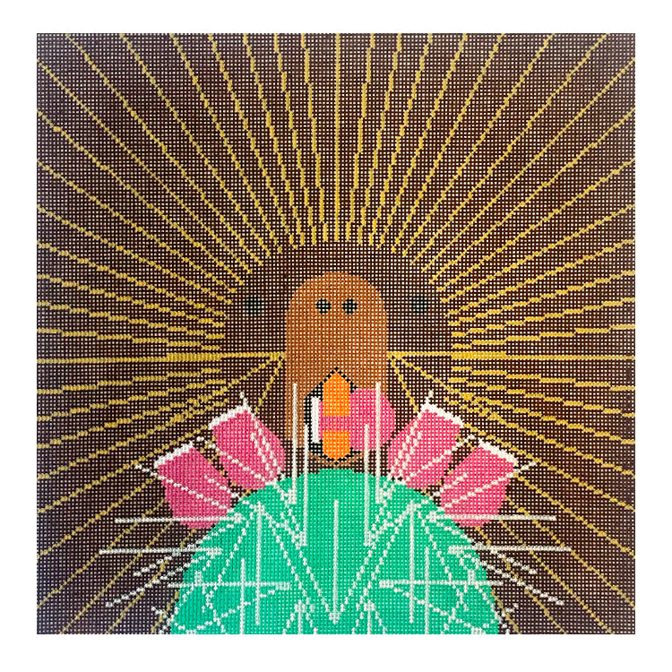 Prickly Pair Painted Canvas Charley Harper - 1