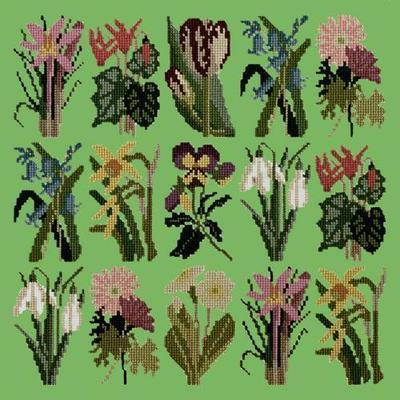 Primavera Needlepoint Kit Kits Elizabeth Bradley Design Grass Green