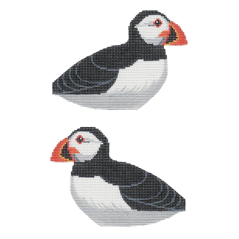 Puffin Painted Canvas Labors of Love Needlepoint - 1
