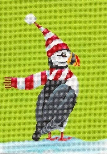 Puffin Painted Canvas Scott Church Creative